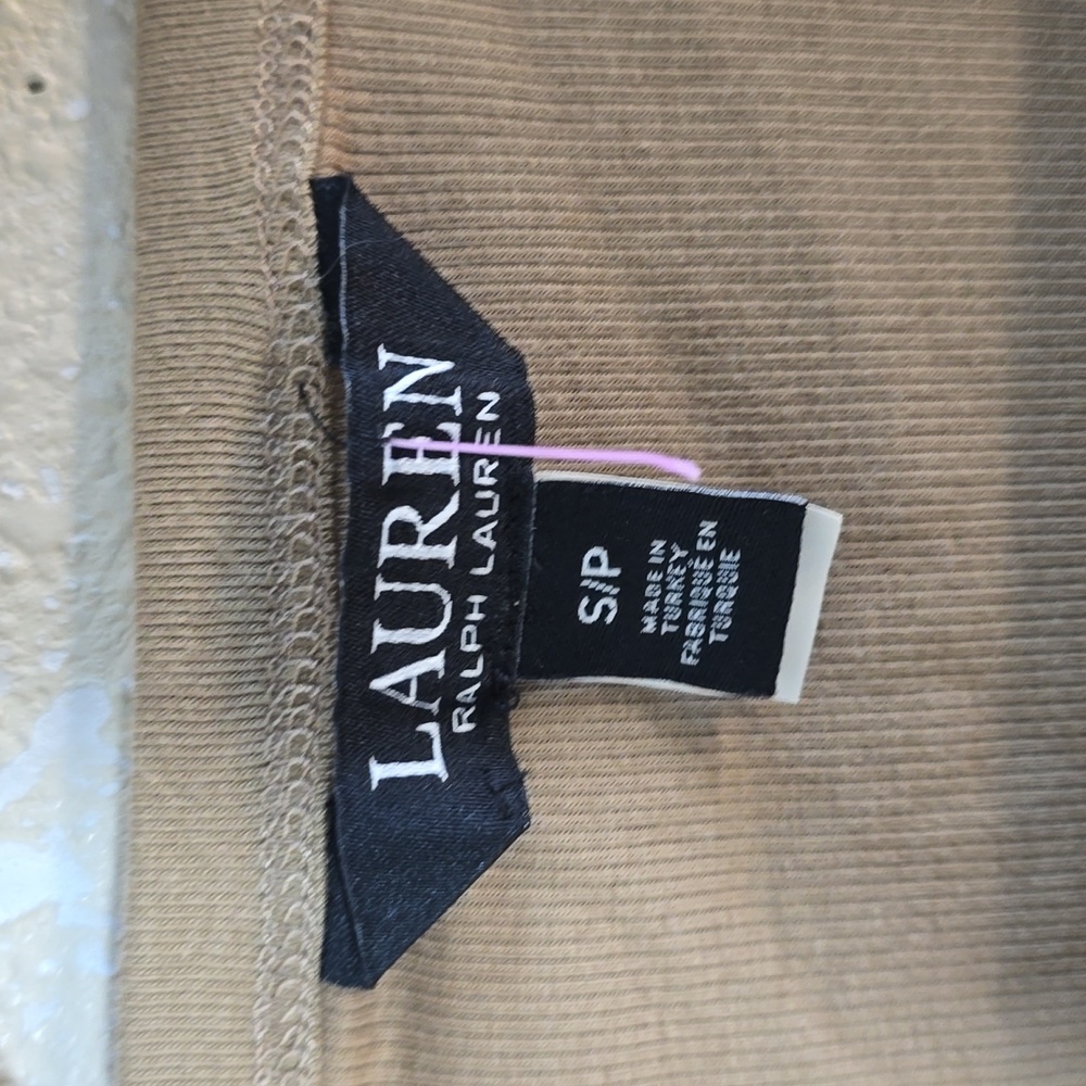 Ralph Lauren Tan Puff Sleeve Top - Picture 3 of 7